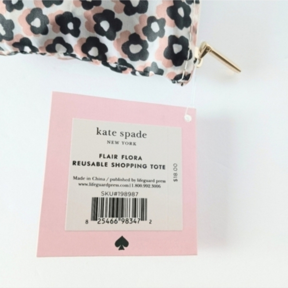 Kate Spade New York Flair Flora Reusable Shopping Tote NWT - Picture 4 of 6